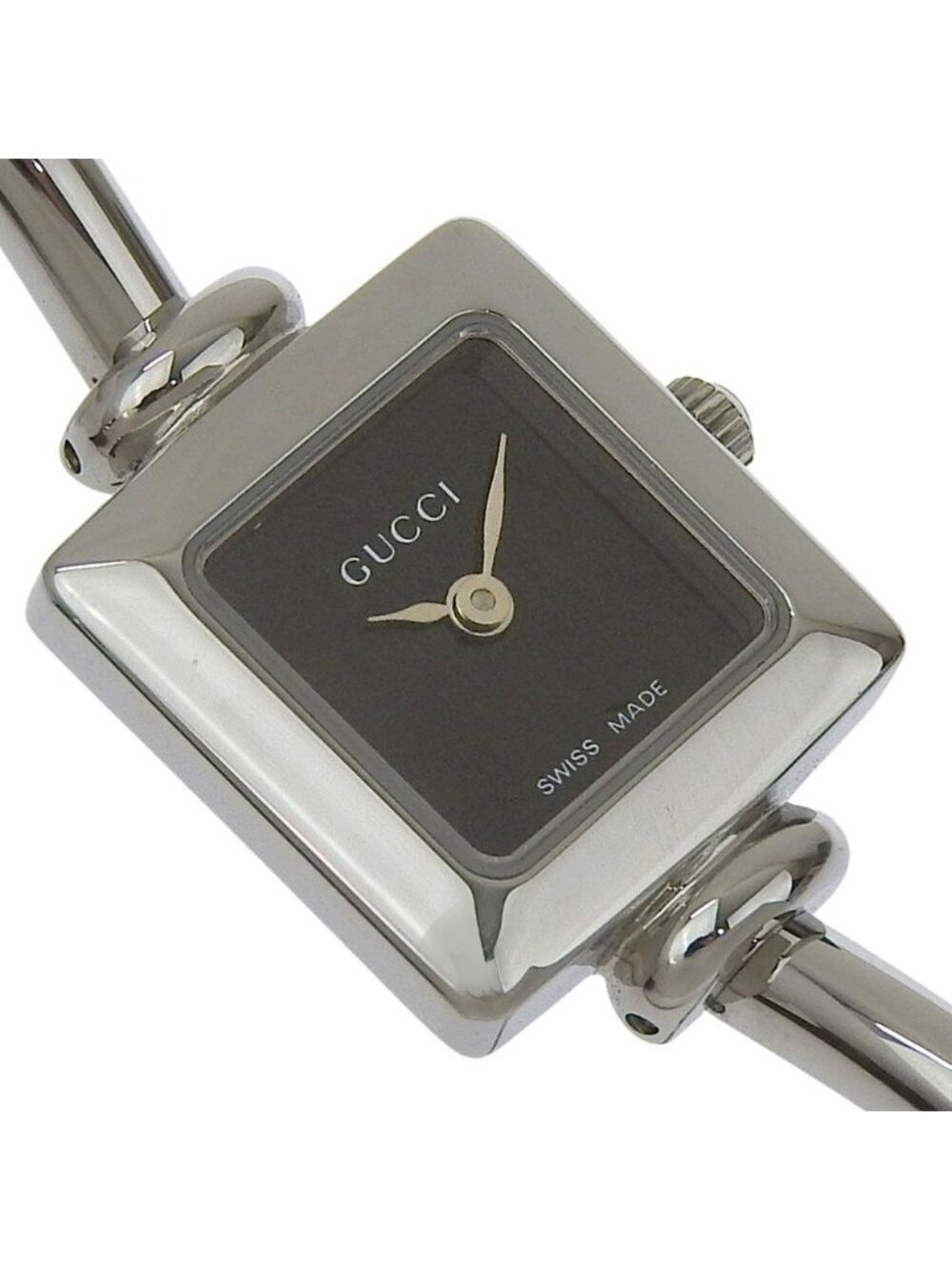 Gucci Stainless Steel Quartz Analog Display Black Dial Watch - Picture 3 of 8